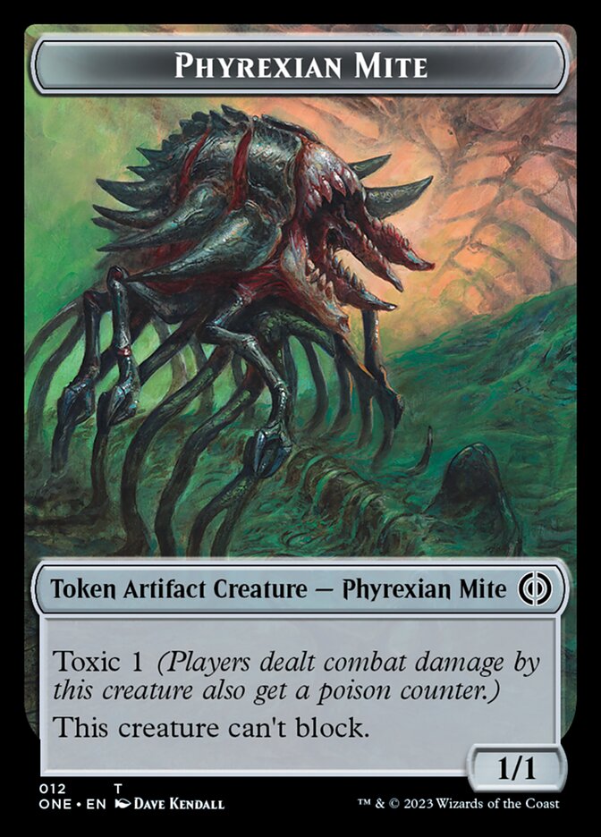 Phyrexian Mite (011) // Phyrexian Mite (012) Double-Sided Token [Phyre