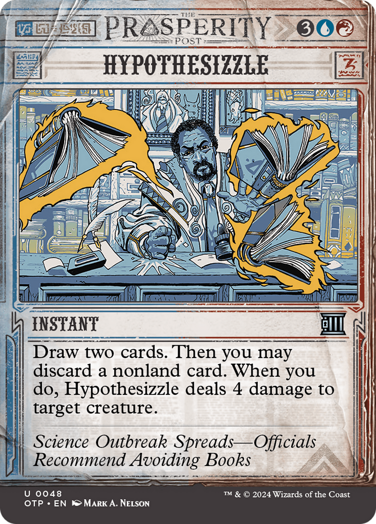 mtg breaking news cards Hypothesizzle [Outlaws of Thunder Junction: Breaking News]