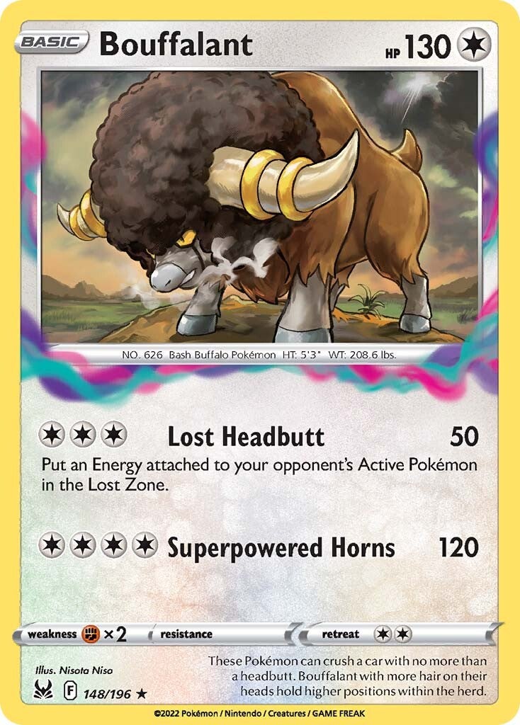 pokemon sword and shield lost origin card value Bouffalant (148/196) [Sword & Shield: Lost Origin]