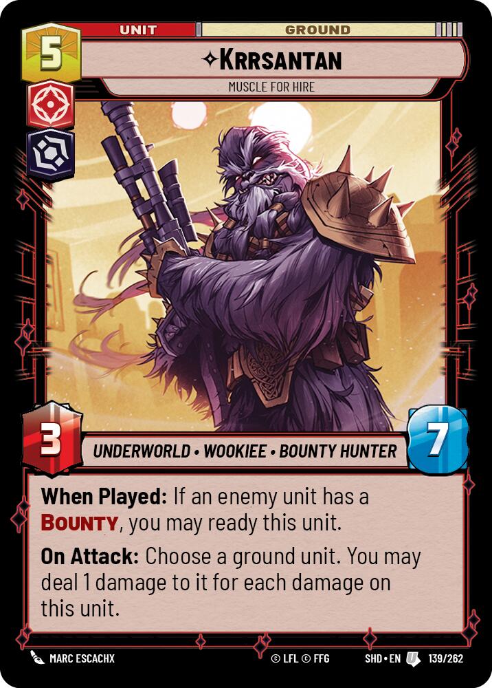 Krrsantan - Muscle for Hire (139/262) (139/262) [Shadows of the Galaxy]