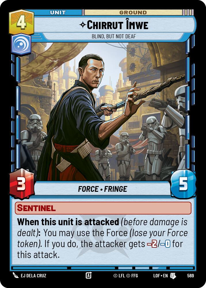 Chirrut Imwe - Blind, but not Deaf (569) (Foil) (569) [Legends of the Force]