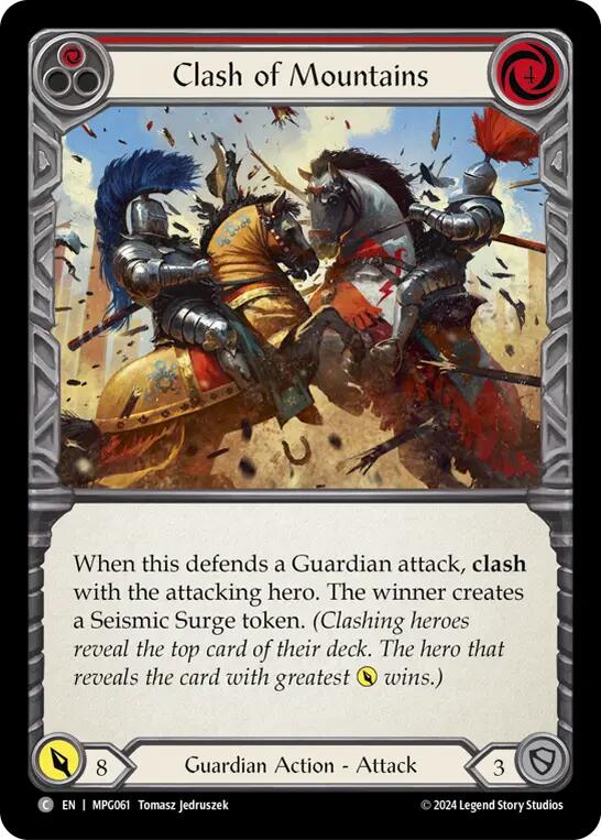 Clash of Mountains (Red) [MPG061] (Mastery Pack Guardian)