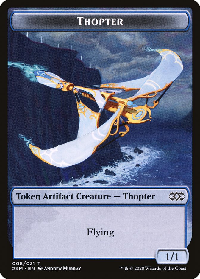 Myr (024) // Thopter (008) Double-sided Token [Double Masters Tokens]