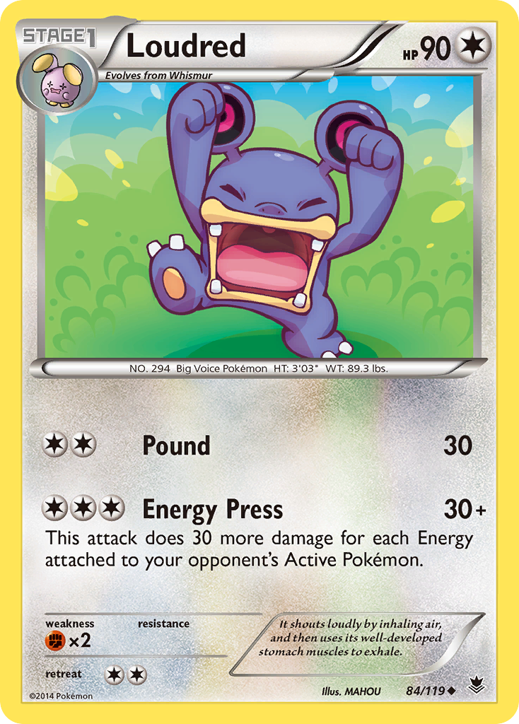 Loudred (84/119) [XY: Phantom Forces]