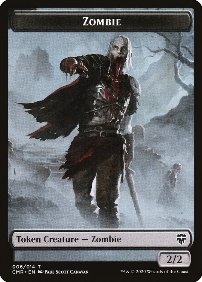 Horror // Zombie Token [Commander Legends Tokens]
