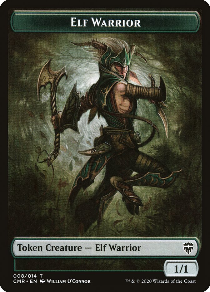 Elf Warrior // Rock Token [Commander Legends Tokens]