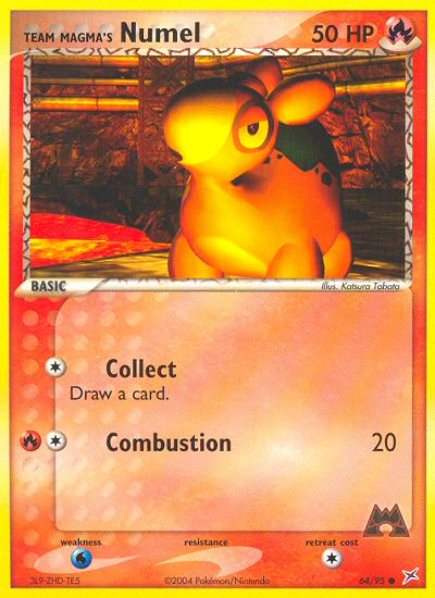numel pokemon card 021 Mega Evolution (NM) Colorless Artist 2022 Pokemon Go 013 Numel-reverse