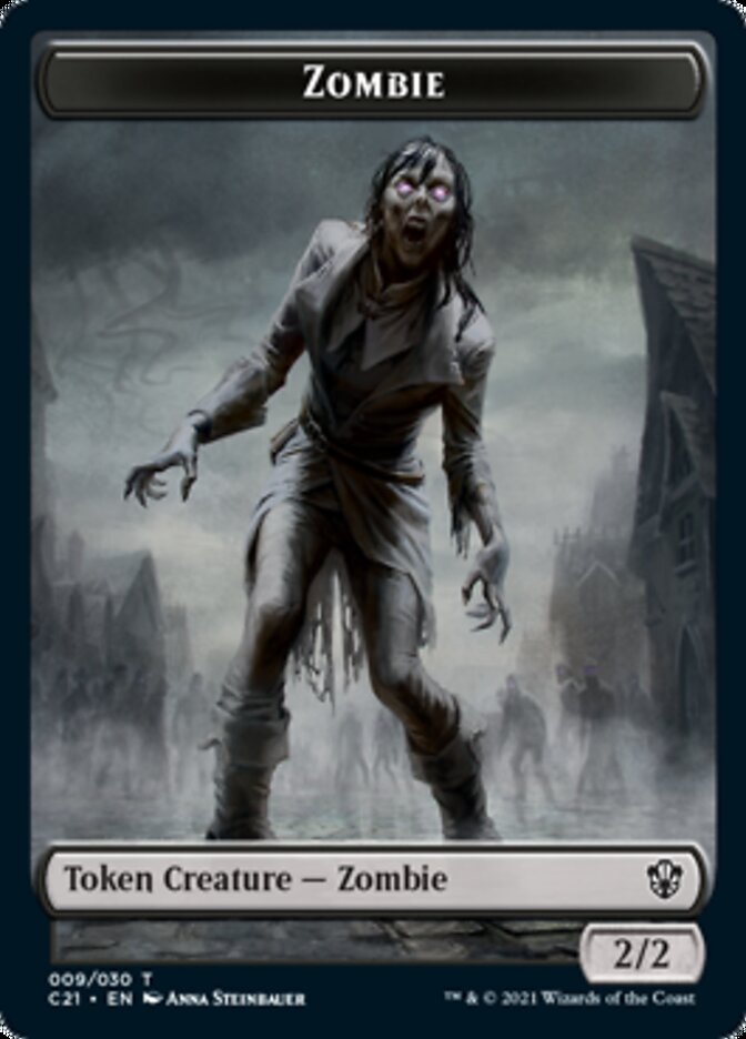 Zombie // Horror Token [Commander 2021 Tokens]