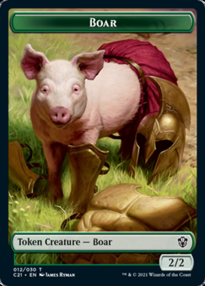 Hydra // Boar Token [Commander 2021 Tokens]