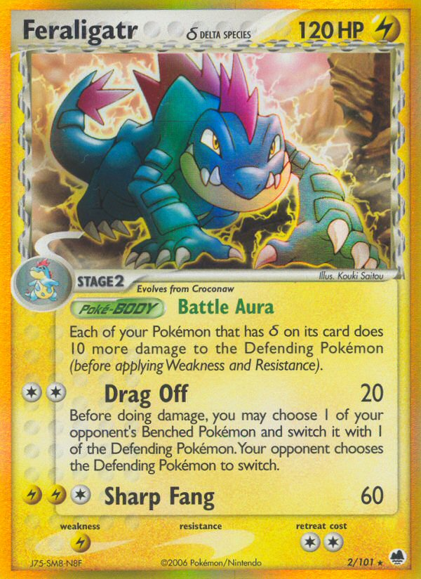 delta species pokemon cards Feraligatr (2/101) (Delta Species) [EX: Dragon Frontiers]