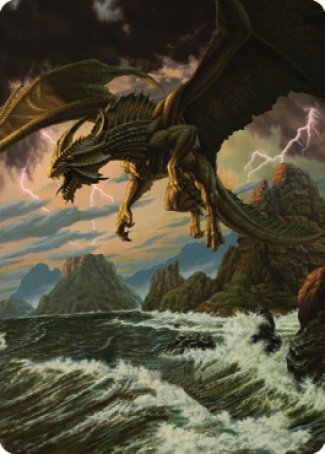 Ancient Bronze Dragon Art Card (03) [Commander Legends: Battle for Bal Ancient Bronze Dragon Art Card (03) [Commander Legends: Battle for Bal