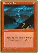 Lightning Bolt (George Baxter) [Pro Tour Collector Set]