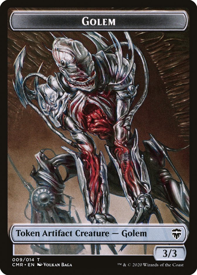 Golem // Thrull Token [Commander Legends Tokens]