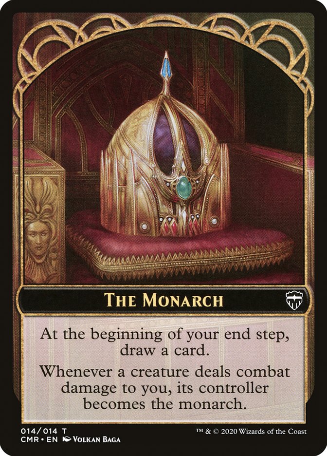 Golem // The Monarch Token [Commander Legends Tokens]