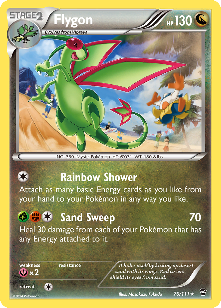 Flygon (76/111) [XY: Furious Fists]