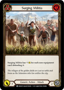 Surging Militia (Blue) [MON289-RF] 1st Edition Rainbow Foil