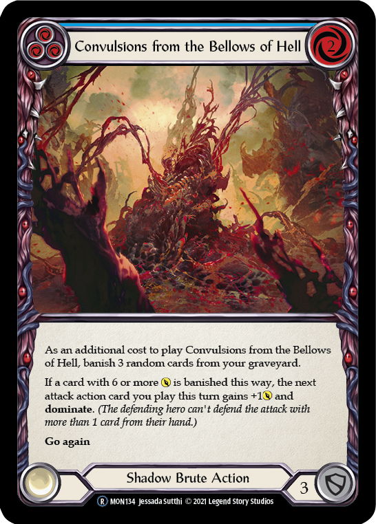 Convulsions from the Bellows of Hell (Blue) [U-MON134-RF] Unlimited Rainbow Foil