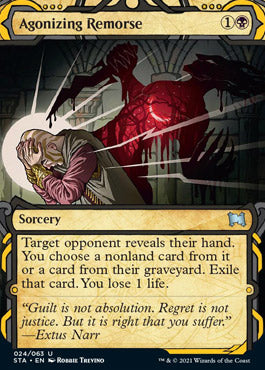 Agonizing Remorse (Foil Etched) [Strixhaven Mystical Archive]