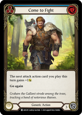 Come to Fight (Blue) [U-ARC205] Unlimited Rainbow Foil