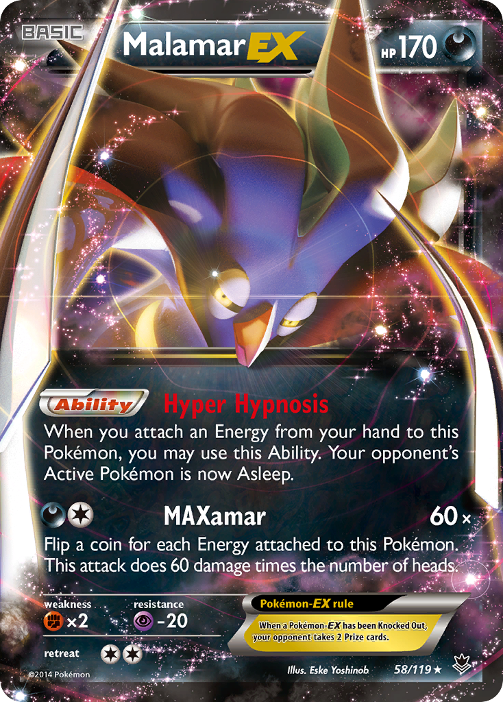 Malamar EX (58/119) [XY: Phantom Forces]