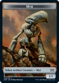 Myr (024) // Thopter (008) Double-sided Token [Double Masters Tokens]
